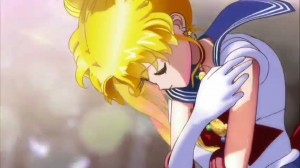 Sailor Moon's transformation sequence from Sailor Moon Crystal