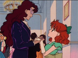 Sailor Moon episode 22 Nephrite and Naru dancing