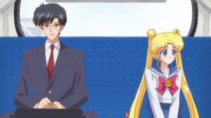 Sailor Moon Crystal Act 3, Rei - Mamoru and Usagi on the bus