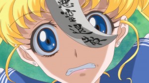 Sailor Moon Crystal Act 3, Rei - Usagi with a charm in her face