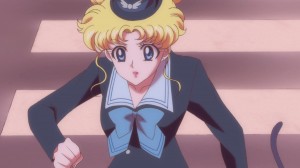 Sailor Moon Crystal Act 3, Rei - Usagi as a stewardess