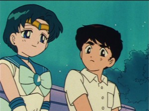 Sailor Moon episode 27 - Sailor Mercury and Ryo Urawa