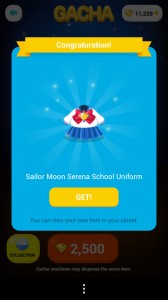 Sailor Moon in Line Play - Serena School Uniform