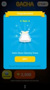 Sailor Moon in Line Play - Serenity Dress