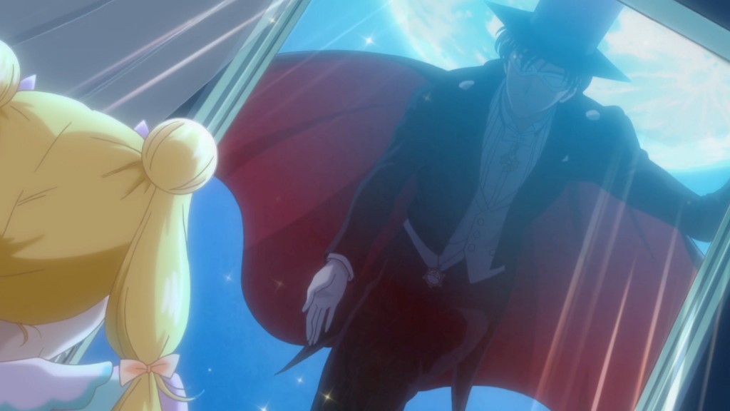 Sailor Moon Crystal Act 5 - Tuxedo Mask luring Usagi out of her bed