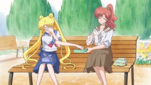 Sailor Moon Crystal Act 5 - Usagi stealing Makoto's food