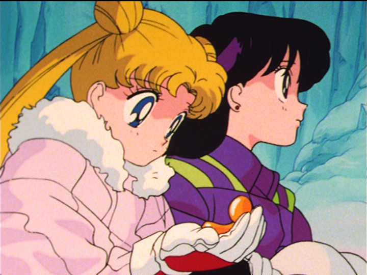 Sailor Moon episode 38 - Usagi and Rei