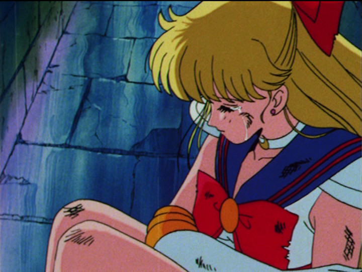 Sailor Moon episode 42 - Sailor V crying