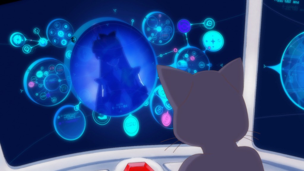 Sailor Moon Crystal Act 7 - Luna clearly talking to Sailor V