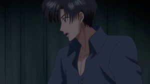 Sailor Moon Crystal Act 8 - Mamoru wearing a shirt in bed is lame