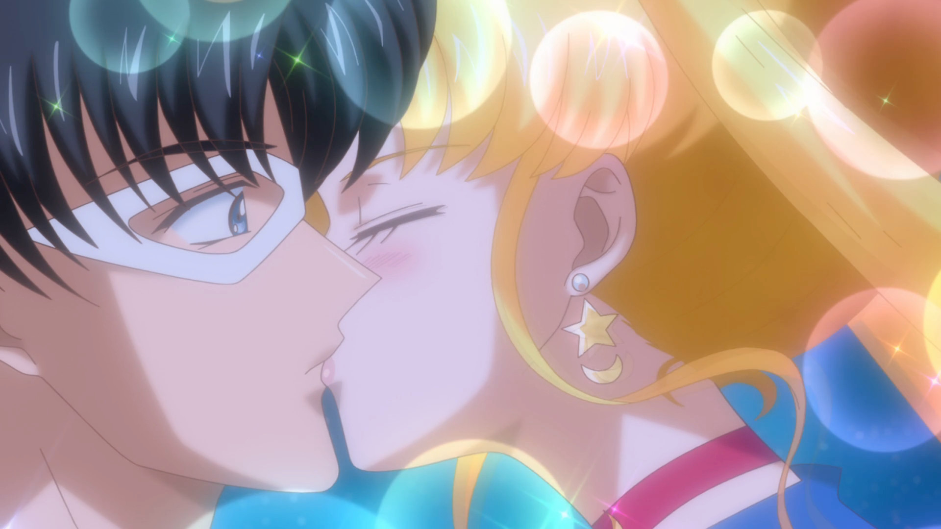 Resultado de imagen para sailor moon crystal kiss gif