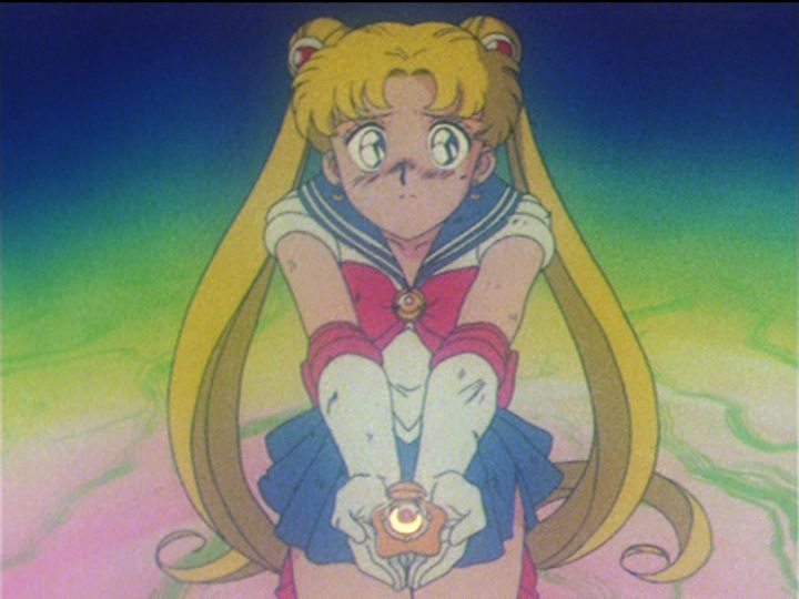 Sailor Moon episode 46 - Sailor Moon presents her locket to Tuxedo Mask
