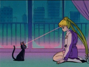 Sailor Moon episode 47 - Luna giving Usagi her memories back