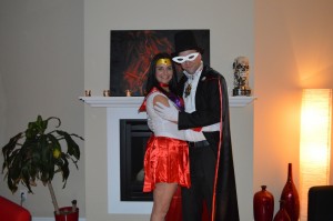 Sailor Mars and Tuxedo Mask