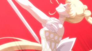 Sailor Moon Crystal Act 10 - Princess Serenity taking her own life with Prince Endymion's sword