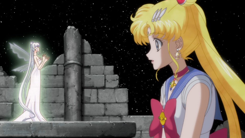 Sailor Moon Crystal Act 10 - Queen Serenity talking to her daughter Sailor Moon