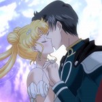 Sailor Moon Crystal Act 9 - Princess Serenity kissing Prince Endymion