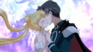 Sailor Moon Crystal Act 9 - Princess Serenity kissing Prince Endymion