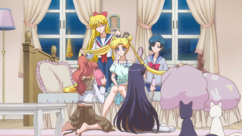 Sailor Moon Crystal Act 9 - Usagi with her friends