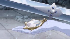 Sailor Moon Crystal Act 12 - Sailor Moon trying to calm Tuxedo Mask with his watch