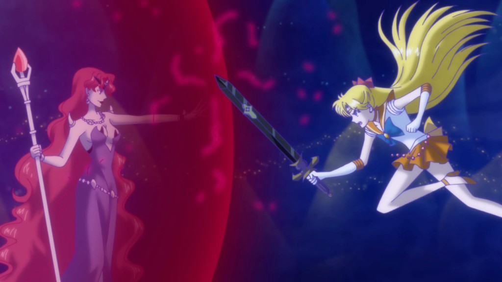 Sailor Moon Crystal Act 12 - Sailor Venus attacking Beryl