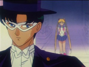 Sailor Moon R episode 61 - Tuxedo Mask and Sailor Moon