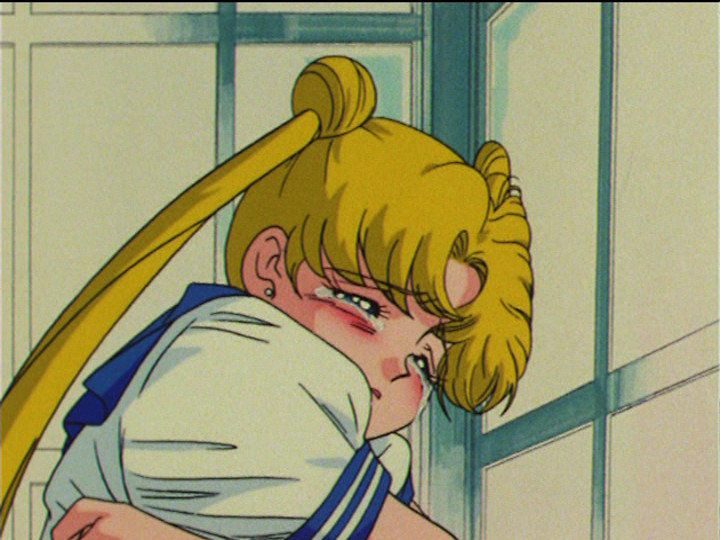 Sailor Moon R episode 61 - Usagi crying