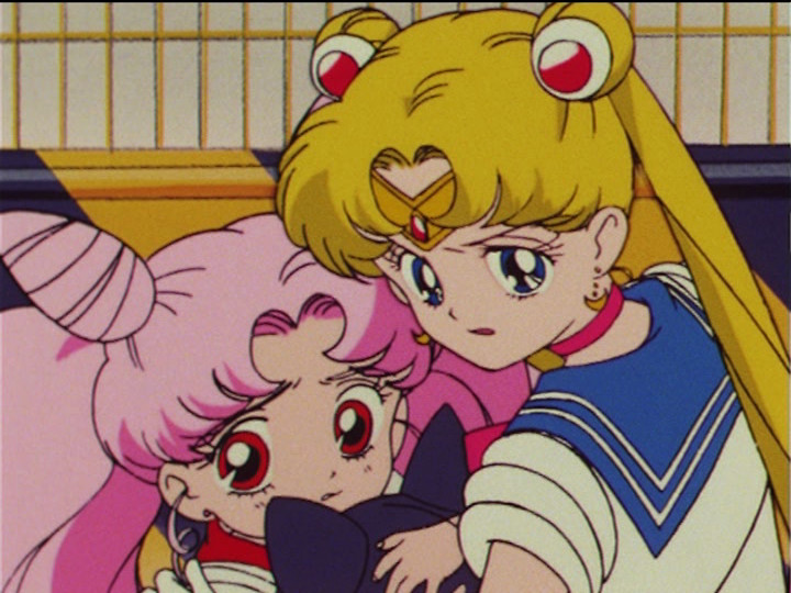 Sailor Moon R episode 68 - Chibiusa and Sailor Moon