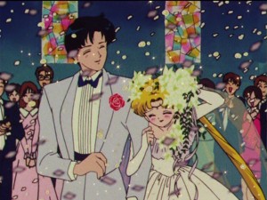 Sailor Moon R episode 68 - Mamoru and Usagi's wedding