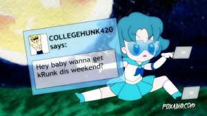 Animation Domination's Sailor Moon 2015 - Sailor Mercury sexting