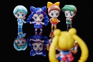 Ayakashi Sisters Petit Chara figures - Berthier, Koan, Calaveras and Petz