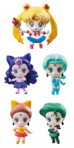 Ayakashi Sisters Petit Chara figures - Sailor Moon, Koan, Berthier, Calaveras and Petz