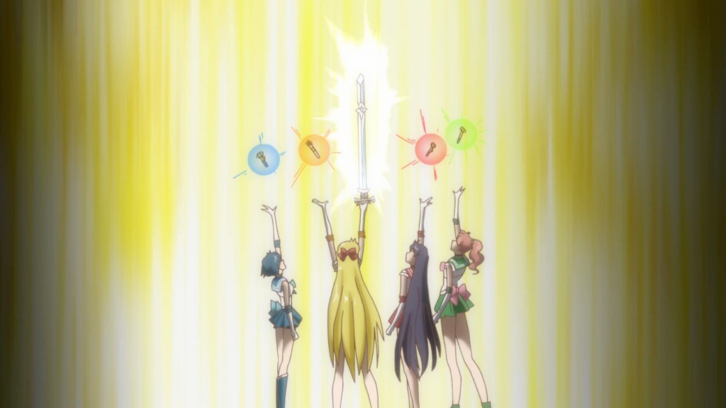 Sailor Moon Crystal Act 13 - The Sailor Guardians fighting Queen Metalia