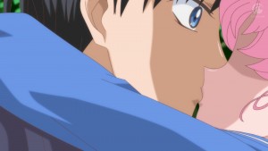 Sailor Moon Crystal Act 14 - Chibiusa kissing her future Dad