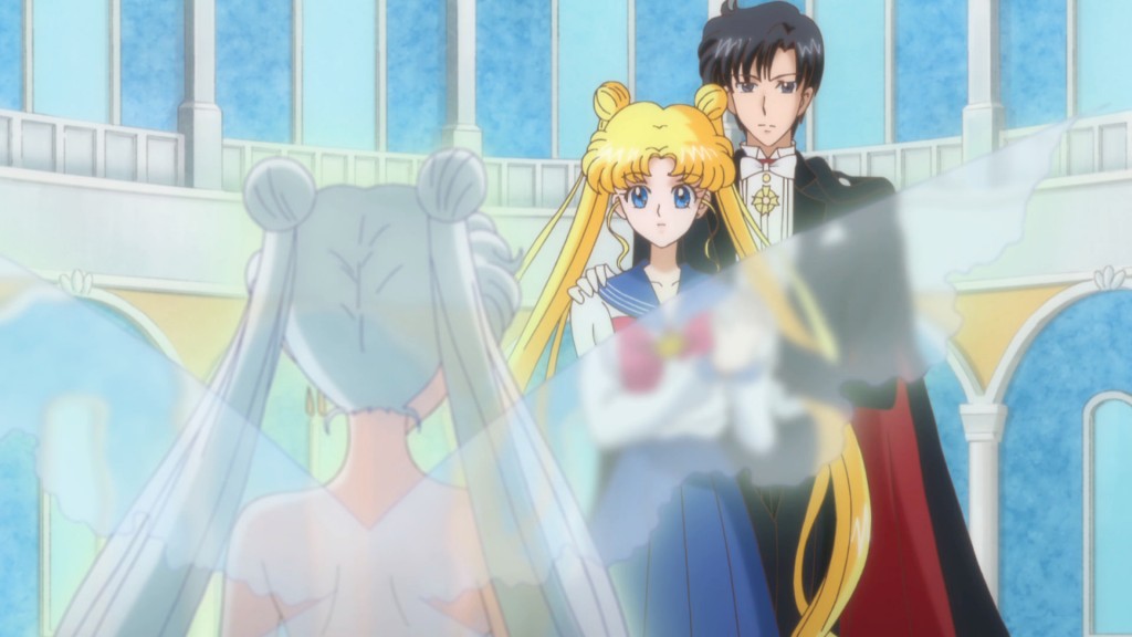 Sailor Moon Crystal Act 14 - Queen Serenity, Usagi and Tuxedo Mask