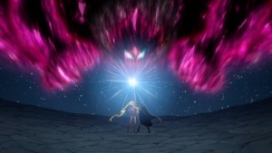 Sailor Moon Crystal Act 14 - Sailor Moon and Tuxedo Mask fight Queen Metalia