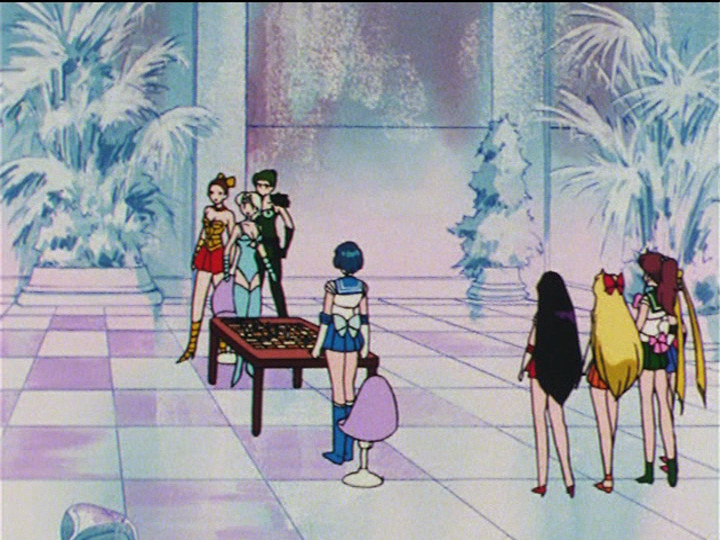Sailor Moon R episode 71 - Beruche vs. Sailor Mercury in a chess game