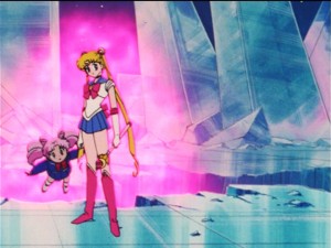 Sailor Moon R episode 75 - Sailor Moon can make Chibiusa fly