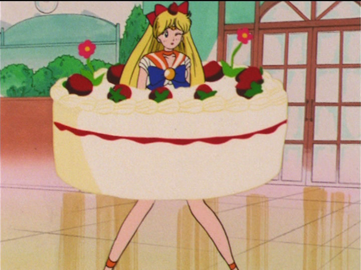 Sailor Moon R episode 76 - Sailor Venus is a cake