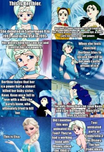 Berthier from Sailor Moon and Elsa from Frozen