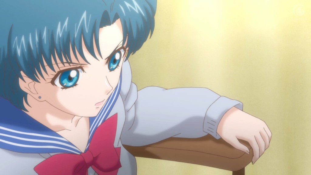 Sailor Moon Crystal Act 16 - Ami sitting intensely