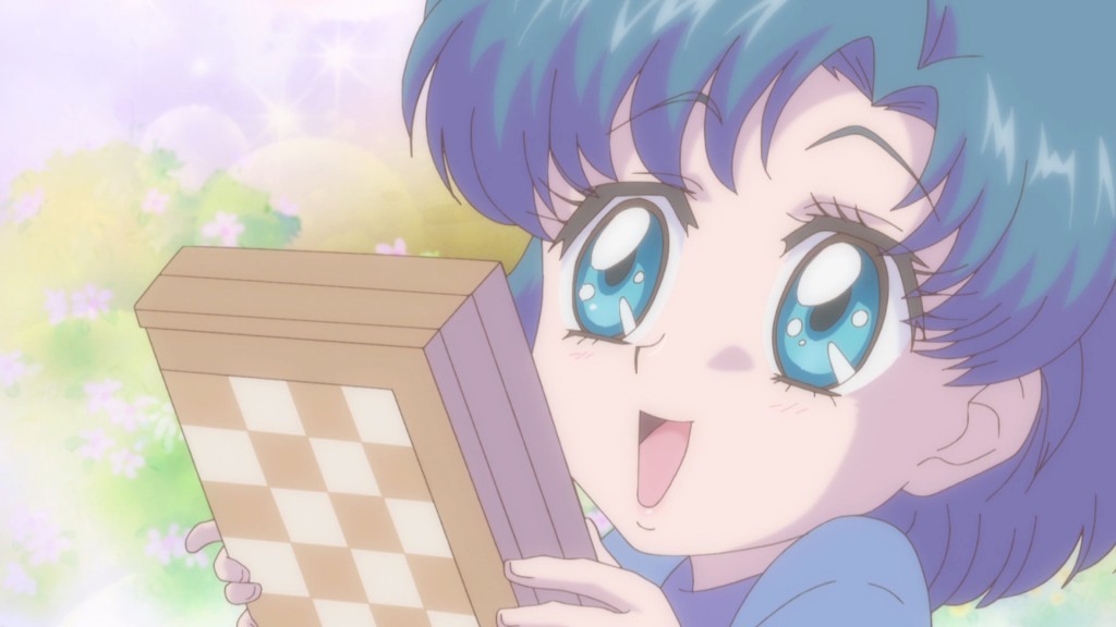 Sailor Moon Crystal Act 16 - Young Ami with a chess board