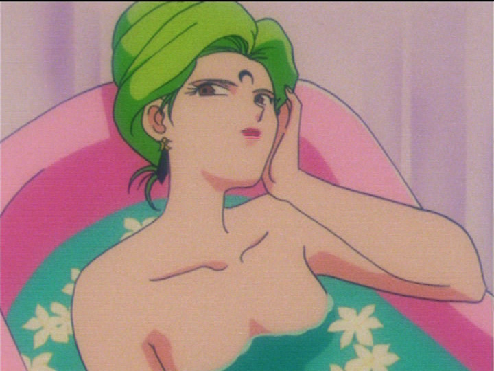 Sailor Moon R episode 80 - Esmeraude in the tub