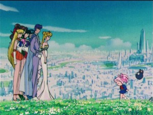 Sailor Moon R episode 88 - Future Crystal Tokyo restored