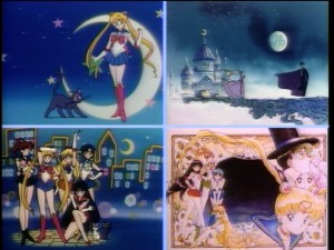 Sailor Moon R episode 89 - Four intros playing at once