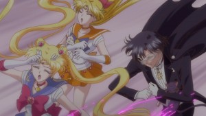 Sailor Moon Crystal Act 19 - Sailor Pluto uses Dead Scream on Sailor Moon