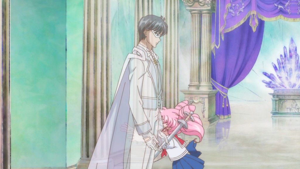 Sailor Moon Crystal Act 20 - Chibiusa walks through her father