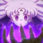 Sailor Moon Crystal Act 21 - Chibiusa with the symbol of the Black Moon Clan