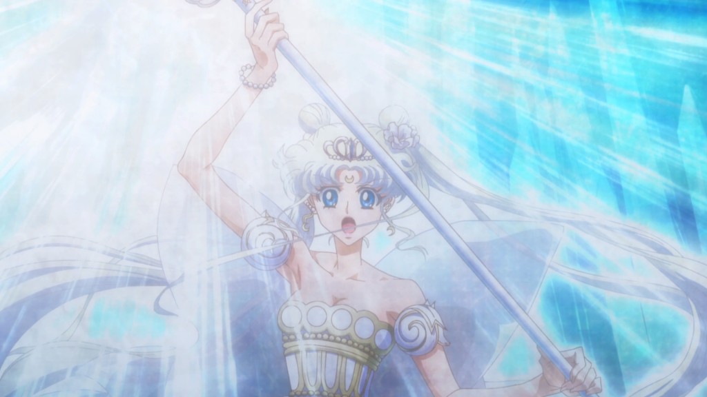 Sailor Moon Crystal Act 21 - Neo Queen Serenity fighting Death Phantom