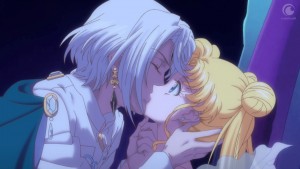 Sailor Moon Crystal Act 21 - Prince Demande kisses Neo Queen Serenity